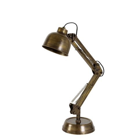 Schreibtischleuchte Antik Messing Ø17x H60cm