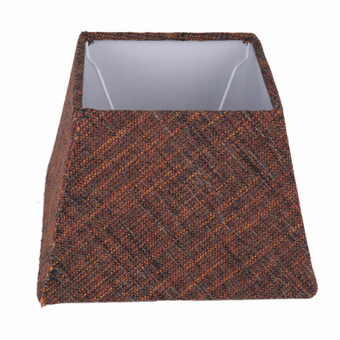 Lampshade for table lamp in square boucle linen brown TL 20-14-14