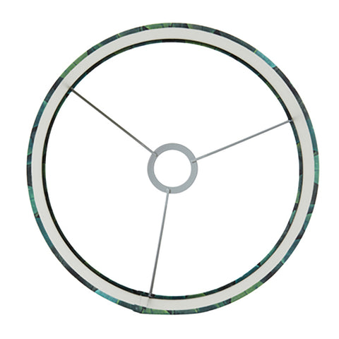 Pantalla cilíndrica de terciopelo verde con adornos de plumas para lámpara de mesa, lámpara colgante, lámpara de pie 25-25-18