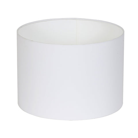 Pantalla para lámpara de mesa cilíndrica de polialgodón blanca, lámpara de mesa, lámpara de pie, 30-30-21
