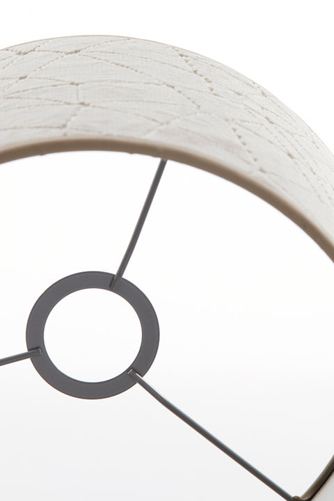 Lampenschirm Zylinder Textil Samt-Optik in Beige Taupe Tischleuchte Hängeleuchte Standleuchte 25-25-18cm