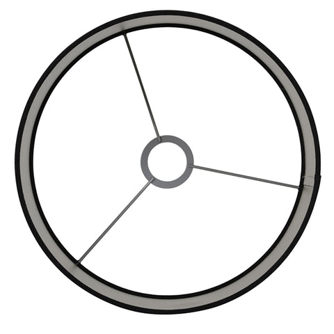 Pantalla cilíndrica de terciopelo negro para lámpara de sobremesa 25-25-18