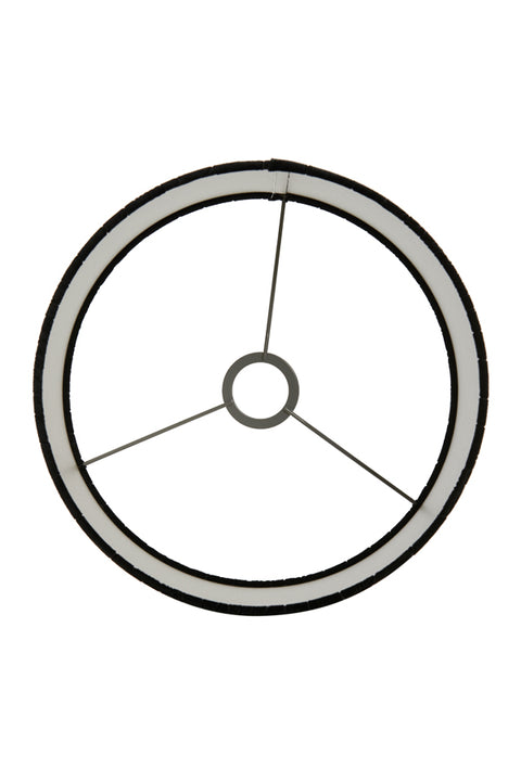Pantalla cilíndrica de terciopelo negro con relieve de cocodrilo para lámpara de sobremesa 30-30-21