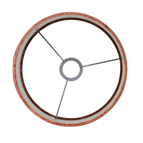 Pantalla cilíndrica de terciopelo terra seda brillo para lámpara de sobremesa y de pie 40-40-30