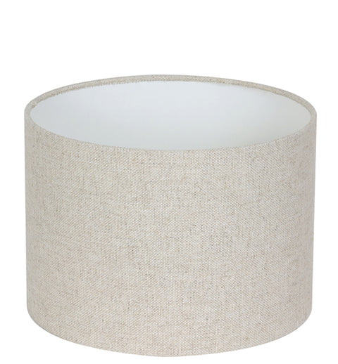 Pantalla cilíndrica de lino natural para lámpara de mesa lámpara de mesa 30-30-21