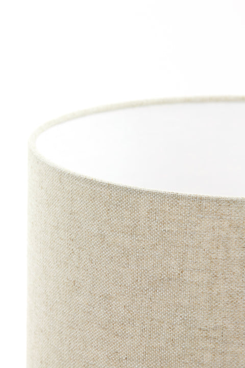 Pantalla cilíndrica de lino natural para lámpara de mesa lámpara de mesa 30-30-21