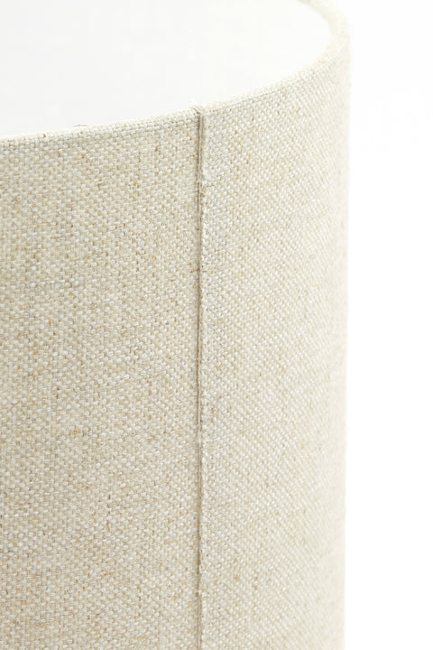 Pantalla cilíndrica de lino natural para lámpara de mesa lámpara de mesa 30-30-21