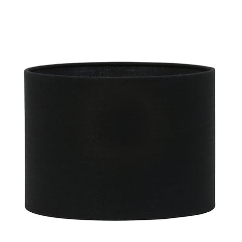 Pantalla cilíndrica de lino negro para lámpara de mesa lámpara de mesa 35-35-25