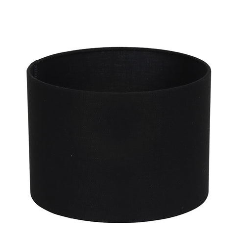 Pantalla cilíndrica de lino negro para lámpara de mesa lámpara de mesa 35-35-25