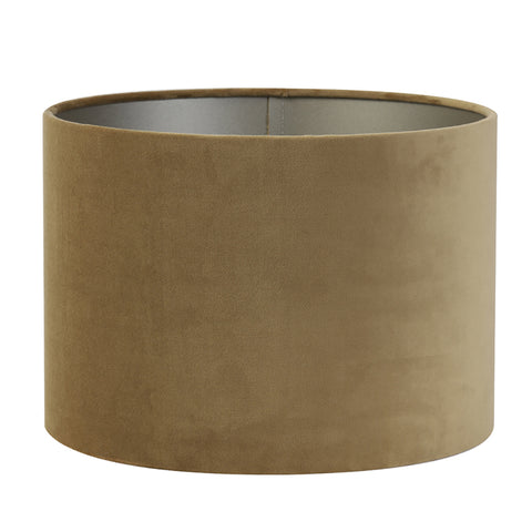 Pantalla cilíndrica de terciopelo caramelo para lámpara de mesa lámpara de mesa 40-40-30