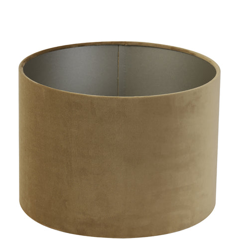 Pantalla cilíndrica de terciopelo caramelo para lámpara de mesa lámpara de mesa 40-40-30