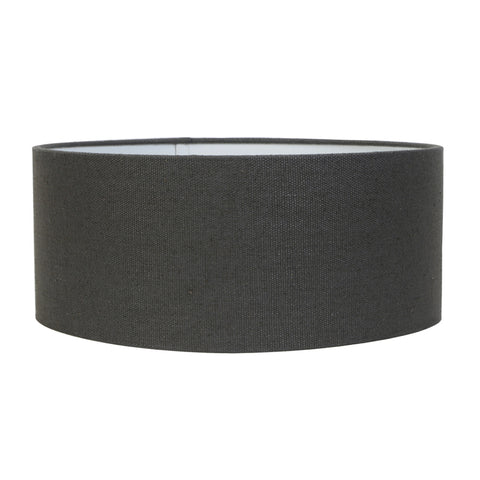 Pantalla Cilindro Lino Gris Oscuro Lámpara de Mesa Lámpara de Pie Lámpara Colgante
