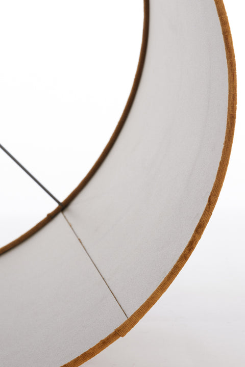 Lampenschirm Zylinder in Velours Gold für Tischleuchte Standlampe Hängelampe 40-40-30