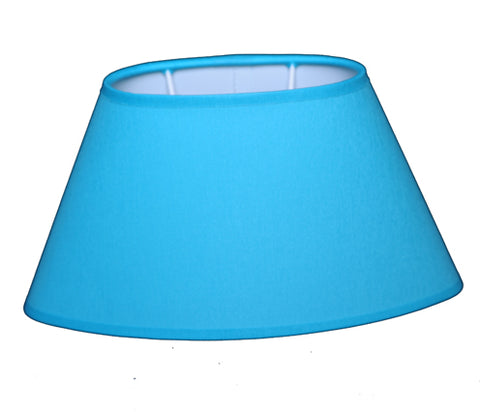 Pantalla para lámpara de mesa Chintz Azul Agua Ovalada Lámpara de mesa Lámpara de pared