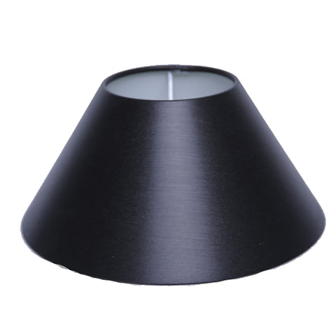 Pantalla para lámpara de sobremesa en chintz redondo negro, lámpara de noche, lámpara de pared 25-11-15