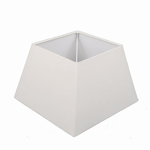 Pantalla para lámpara de sobremesa en chintz cuadrado blanco lámpara de noche lámpara de pared