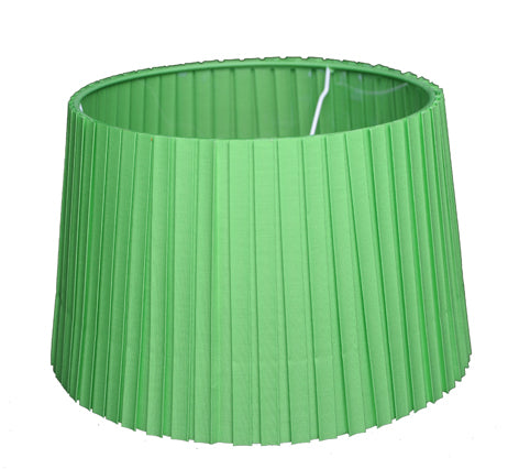 Lampshade Chintz Green Box Pleated TL 20-17-13 Round