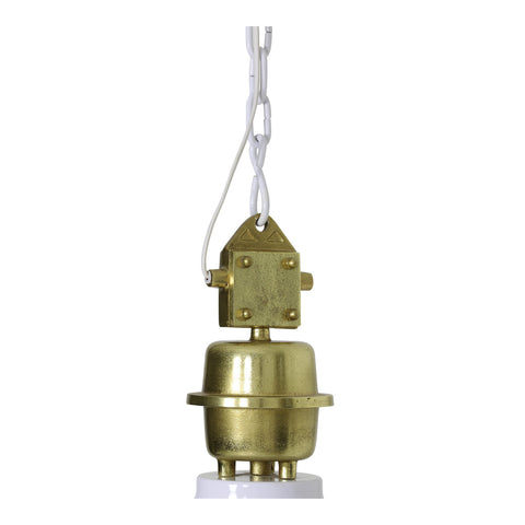 Pendant lamp Ø35x50 cm lacquer white gold 3040426