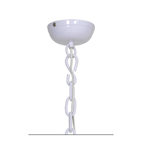 Pendant lamp Ø35x50 cm lacquer white gold 3040426