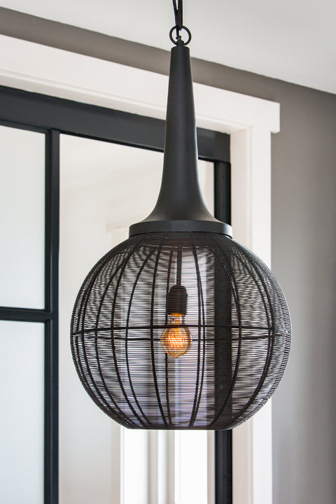 Hanging lamp Ø40x76 cm ADRIENNE black 3066912