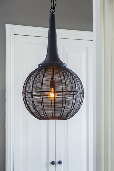 Hanging lamp Ø40x76 cm ADRIENNE black 3066912