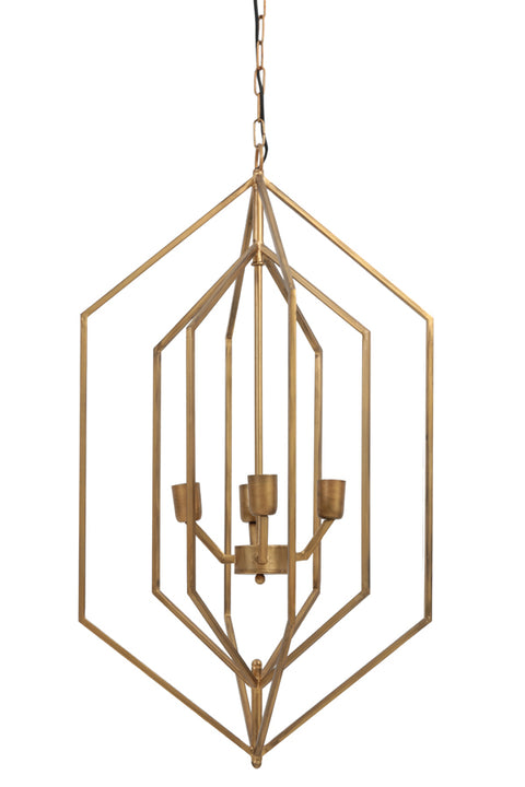 Lámpara colgante 4FL Ø53x93 cm ANASTASIA Oro 3093085