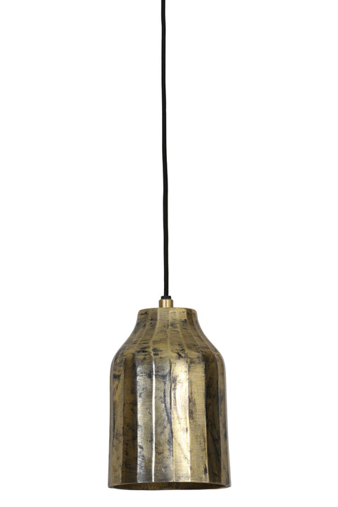 Hanging lamp Ø12x19 cm KYRIE antique gold 3094185