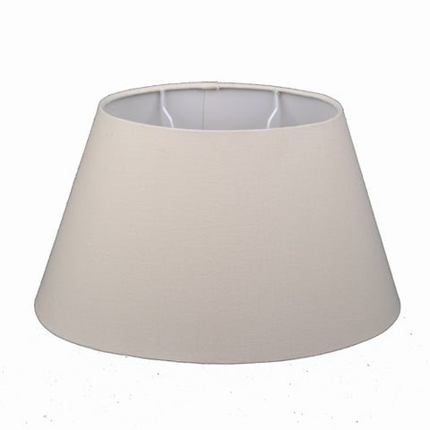 Lampenschirm für Tischleuchte in Oval Leinen Cotton Creme TL 34-20-20