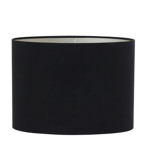 Oval lampshade in black velour for table lamp 30-30-25