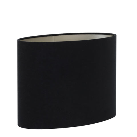 Oval lampshade in black velour for table lamp 30-30-25