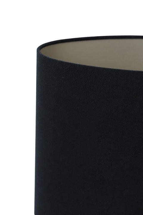 Oval lampshade in black velour for table lamp 30-30-25