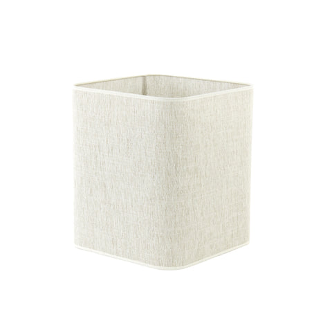 Lampshade for table lamp in square round linen transparent beige 20-20-26