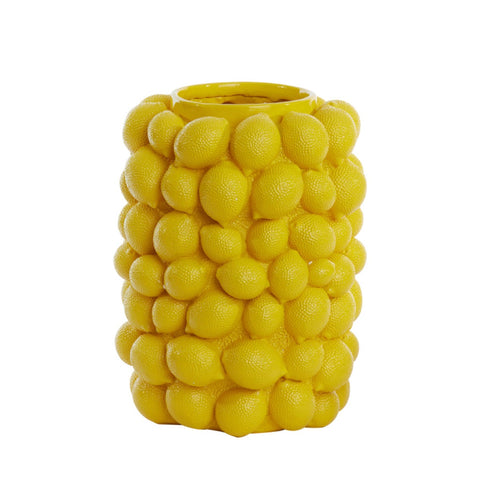 Jarrón decorativo amarillo Ø31x41 cm