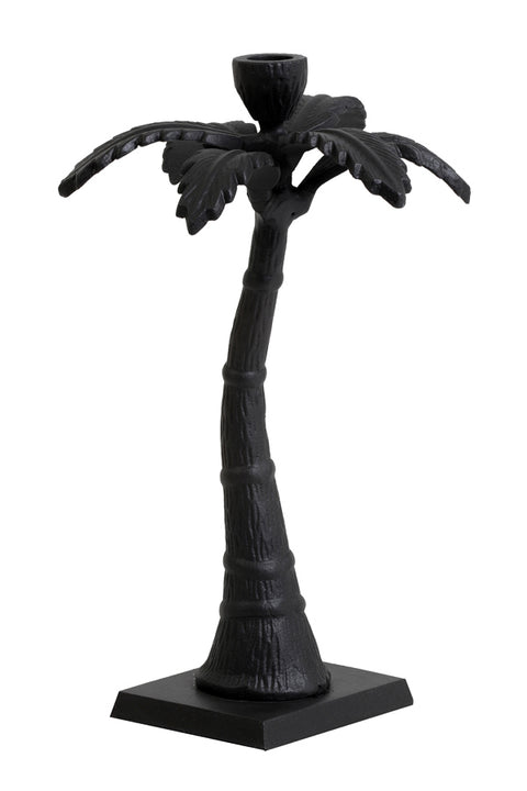 Candelero Palma 26 cm Candelero Negro Mate