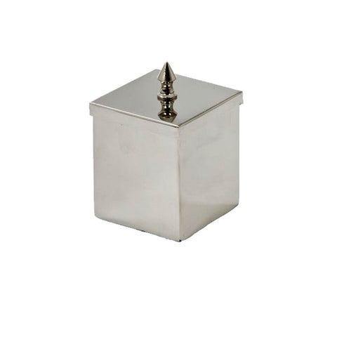 box vierkant mit deckel nickel poliert
