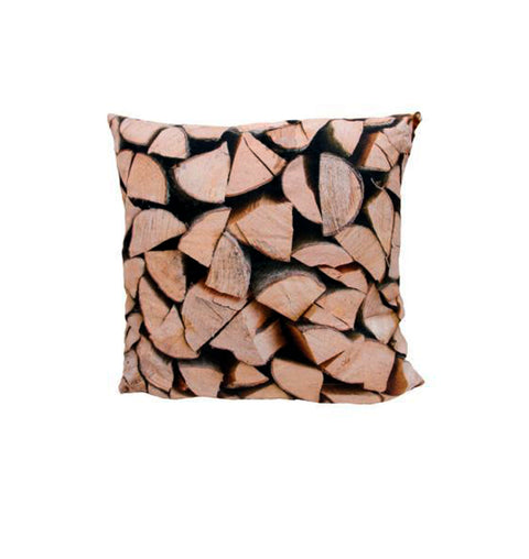 kissen 50x50 cm holz dekor inklusive füllung
