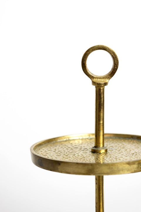 Etagere 2 Stöckig Metall Gold Deko Ständer 2 Lagig 6607185