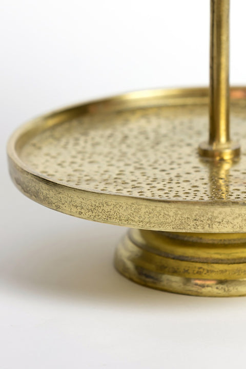Etagere 2 Stöckig Metall Gold Deko Ständer 2 Lagig 6607185