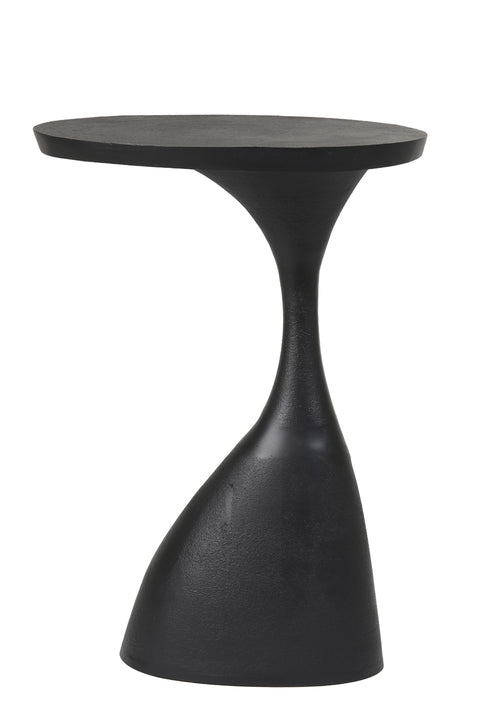 Mesa auxiliar negro mate 40x33x55 cm