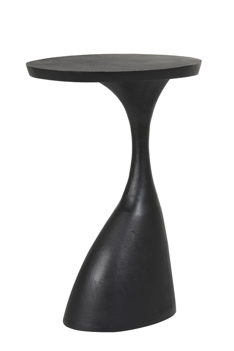 Mesa auxiliar negro mate 40x33x55 cm
