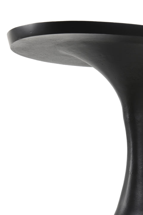 Mesa auxiliar negro mate 40x33x55 cm