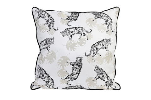 Cojín cutí 45x45 cm Nala Blanco con motivo tigre 6839226