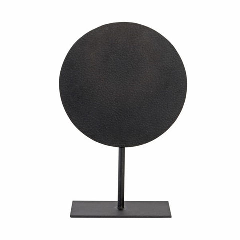 Adorno Repujado en Metal Negro Mate Altura 39cm