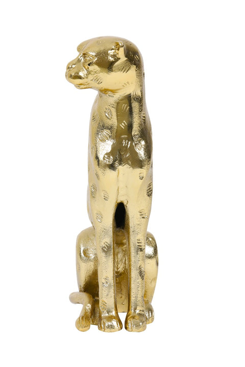 Adorno decorativo leopardo dorado altura 29cm