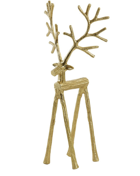 Adorno decorativo ciervo oro antiguo