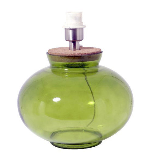tischleuchte glas grün