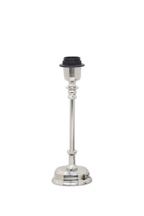 Lámpara de mesa ovalada cromada pulida