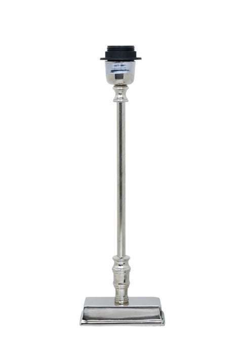 Table lamp rectangle chrome polished table lamp height 38cm