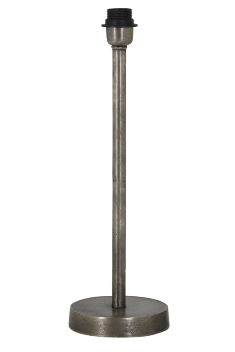 Table lamp round raw antique nickel table lamp height 50cm