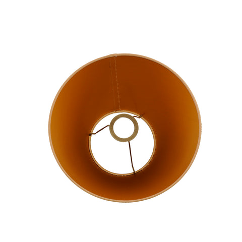 Lampenschirm für Tischleuchte in Leinen Beige innen Gold Tischlampe Standleuchte Hockerleuchte